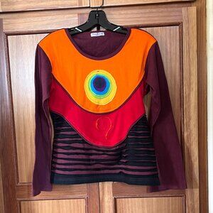 Kon Duende Menorca Hand Made Multi Layered Cotton Top Made in Nepal